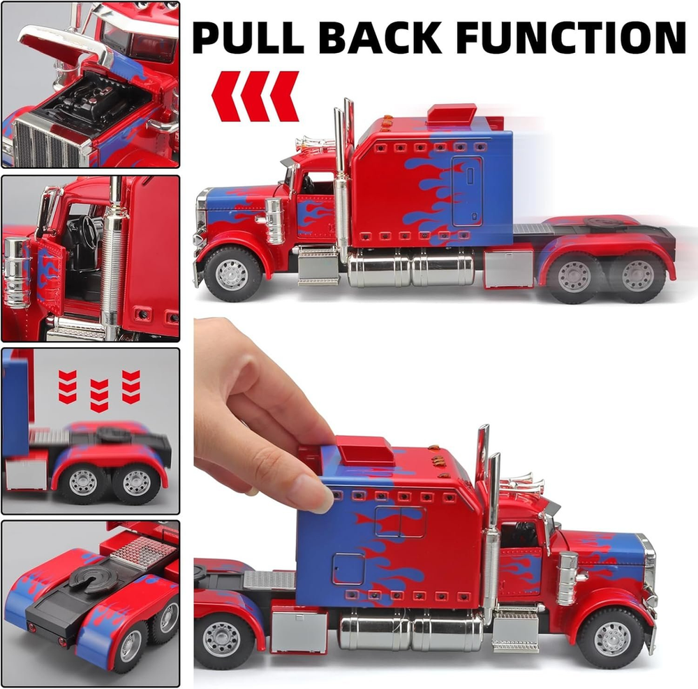 đ„Christmas Early Discount 50% OffđSemi Truck Toy with Light & Sound