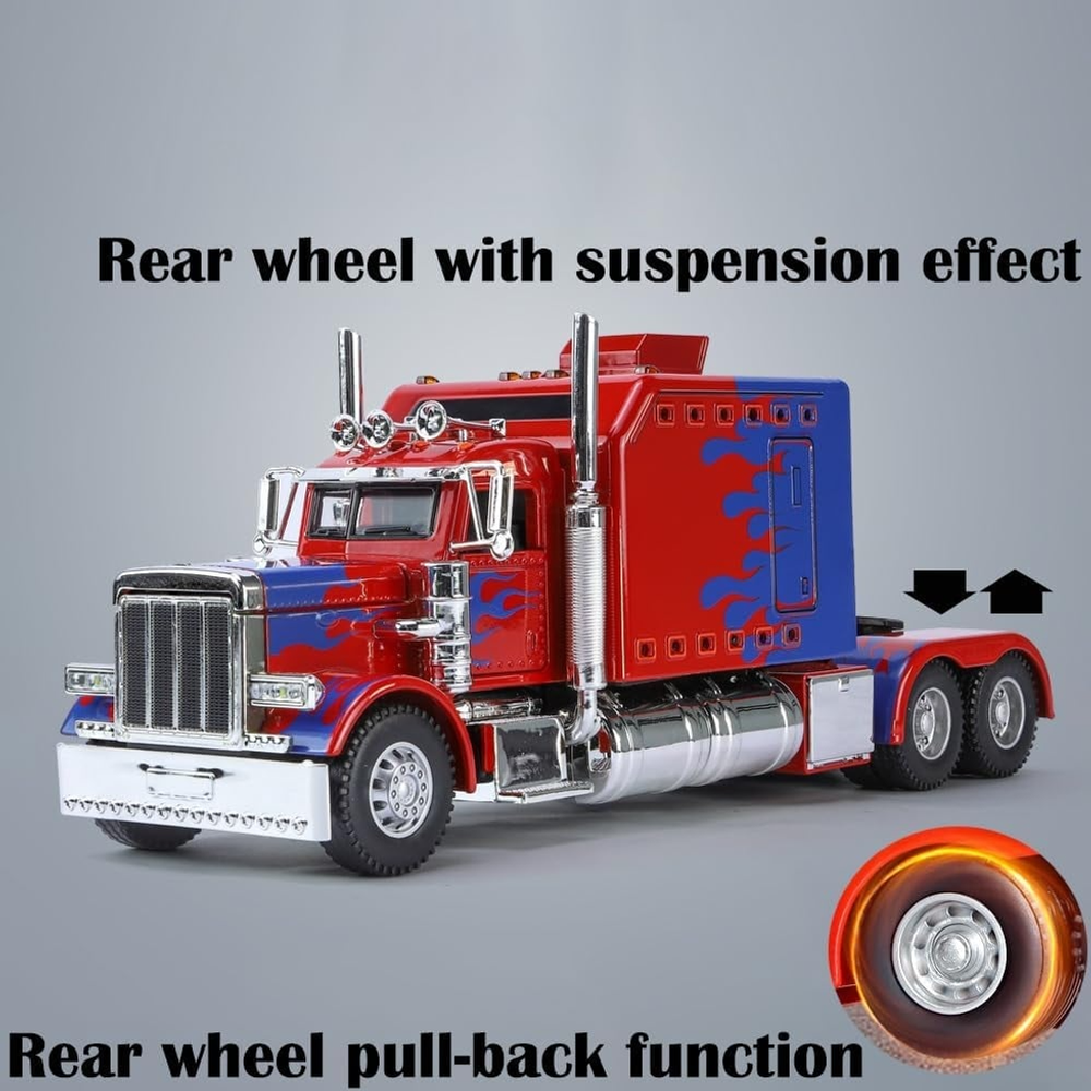 đ„Christmas Early Discount 50% OffđSemi Truck Toy with Light & Sound